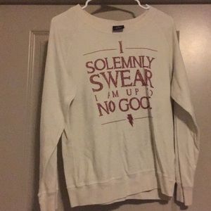 Cream colored Harry Potter sweater
